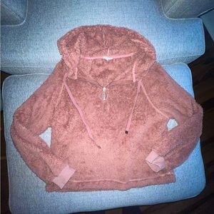 Dusty Rose Sherpa Zip